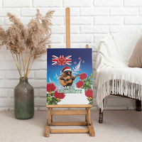 New Zealand Kiwi Christmas Canvas Wall Art Xmas Vibe LT05 - Polynesian Pride