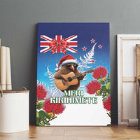 New Zealand Kiwi Christmas Canvas Wall Art Xmas Vibe LT05 - Polynesian Pride