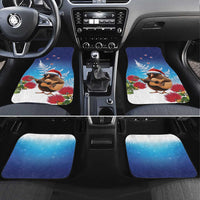 New Zealand Kiwi Christmas Car Mats Xmas Vibe LT05 Set 4pcs Blue - Polynesian Pride