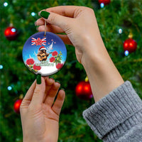 New Zealand Kiwi Christmas Ceramic Ornament Xmas Vibe LT05 - Polynesian Pride