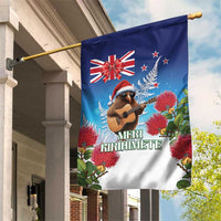 New Zealand Kiwi Christmas Garden Flag Xmas Vibe LT05 House Flag Blue - Polynesian Pride