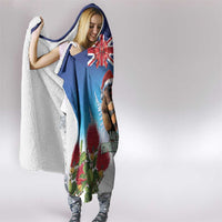 New Zealand Kiwi Christmas Hooded Blanket Xmas Vibe LT05 - Polynesian Pride
