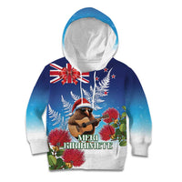 New Zealand Kiwi Christmas Kid Hoodie Xmas Vibe