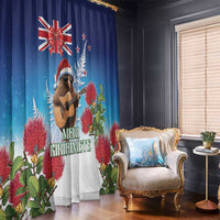 New Zealand Kiwi Christmas Window Curtain Xmas Vibe LT05 - Polynesian Pride