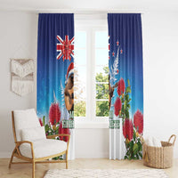 New Zealand Kiwi Christmas Window Curtain Xmas Vibe LT05 - Polynesian Pride