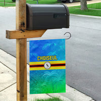 Solomon Islands Choiseul Province Day Garden Flag Sea Turtle Tribal Pattern LT05 - Polynesian Pride