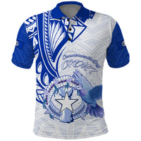 Personalised Northern Mariana Islands Commonwealth Day Polo Shirt Simple Style LT05 Blue - Polynesian Pride