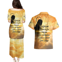 Happy Good Friday Couples Matching Puletasi and Hawaiian Shirt God Will Bless You LT05 - Polynesian Pride