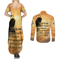 Happy Good Friday Couples Matching Summer Maxi Dress and Long Sleeve Button Shirt God Will Bless You LT05 - Polynesian Pride