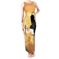 Happy Good Friday Tank Maxi Dress God Will Bless You LT05 Women Gold - Polynesian Pride