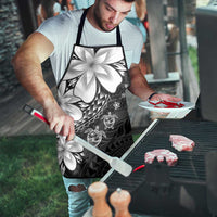 Polynesia Romantic Valentine Apron Sea Turtle Couple With Black Plumeria LT05 - Polynesian Pride