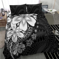Polynesia Romantic Valentine Bedding Set Sea Turtle Couple With Black Plumeria LT05 - Polynesian Pride