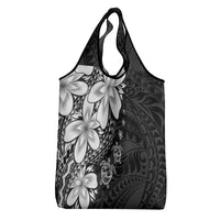 Polynesia Romantic Valentine Grocery Bag Sea Turtle Couple With Black Plumeria LT05 - Polynesian Pride