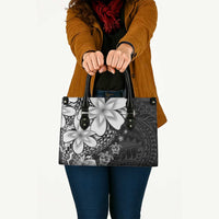 Polynesia Romantic Valentine Leather Bag Sea Turtle Couple With Black Plumeria LT05 - Polynesian Pride