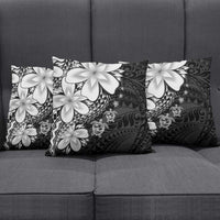 Polynesia Romantic Valentine Pillow Cover Sea Turtle Couple With Black Plumeria LT05 - Polynesian Pride