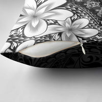 Polynesia Romantic Valentine Pillow Cover Sea Turtle Couple With Black Plumeria LT05 - Polynesian Pride
