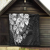Polynesia Romantic Valentine Quilt Sea Turtle Couple With Black Plumeria LT05 - Polynesian Pride