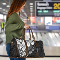 Polynesia Romantic Valentine Travel Bag Sea Turtle Couple With Black Plumeria LT05 - Polynesian Pride