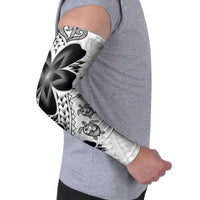 Polynesia Romantic Valentine Arm Sleeves Sea Turtle Couple With White Plumeria LT05 - Polynesian Pride