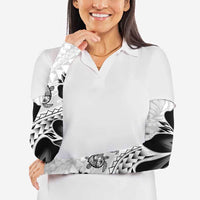 Polynesia Romantic Valentine Arm Sleeves Sea Turtle Couple With White Plumeria LT05 - Polynesian Pride