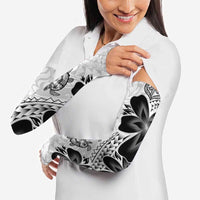 Polynesia Romantic Valentine Arm Sleeves Sea Turtle Couple With White Plumeria LT05 - Polynesian Pride