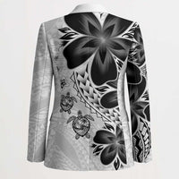 Polynesia Romantic Valentine Blazer Sea Turtle Couple With White Plumeria LT05 - Polynesian Pride