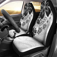 Polynesia Romantic Valentine Car Seat Cover Sea Turtle Couple With White Plumeria LT05 - Polynesian Pride