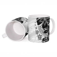 Polynesia Romantic Valentine Ceramic Mug Sea Turtle Couple With White Plumeria LT05 - Polynesian Pride