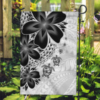 Polynesia Romantic Valentine Garden Flag Sea Turtle Couple With White Plumeria LT05 Garden Flag White - Polynesian Pride