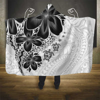 Polynesia Romantic Valentine Hooded Blanket Sea Turtle Couple With White Plumeria LT05 - Polynesian Pride