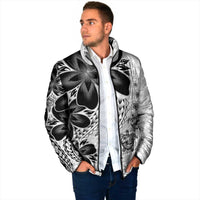 Polynesia Romantic Valentine Padded Jacket Sea Turtle Couple With White Plumeria LT05 - Polynesian Pride