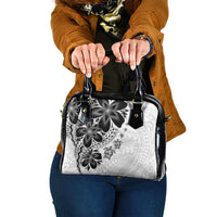 Polynesia Romantic Valentine Shoulder Handbag Sea Turtle Couple With White Plumeria LT05 One Size White - Polynesian Pride