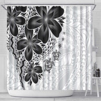 Polynesia Romantic Valentine Shower Curtain Sea Turtle Couple With White Plumeria LT05 - Polynesian Pride