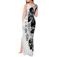 Polynesia Romantic Valentine Tank Maxi Dress Sea Turtle Couple With White Plumeria LT05 - Polynesian Pride