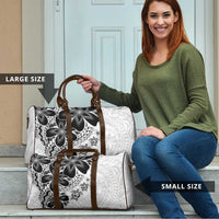 Polynesia Romantic Valentine Travel Bag Sea Turtle Couple With White Plumeria LT05 - Polynesian Pride