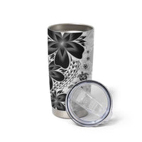 Polynesia Romantic Valentine Tumbler Cup Sea Turtle Couple With White Plumeria LT05 - Polynesian Pride