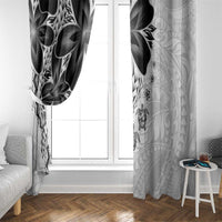 Polynesia Romantic Valentine Window Curtain Sea Turtle Couple With White Plumeria LT05 - Polynesian Pride