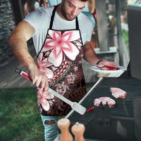 Polynesia Romantic Valentine Apron Sea Turtle Couple With Red Gradient Plumeria LT05 - Polynesian Pride