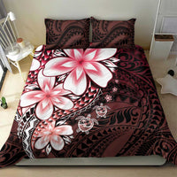 Polynesia Romantic Valentine Bedding Set Sea Turtle Couple With Red Gradient Plumeria LT05 - Polynesian Pride
