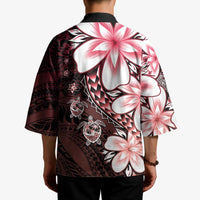 Polynesia Romantic Valentine Kimono Sea Turtle Couple With Red Gradient Plumeria LT05 - Polynesian Pride