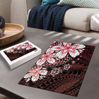 Polynesia Romantic Valentine Puzzle Sea Turtle Couple With Red Gradient Plumeria LT05 - Polynesian Pride