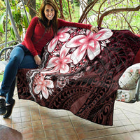 Polynesia Romantic Valentine Quilt Sea Turtle Couple With Red Gradient Plumeria LT05 - Polynesian Pride