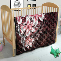 Polynesia Romantic Valentine Quilt Sea Turtle Couple With Red Gradient Plumeria LT05 - Polynesian Pride