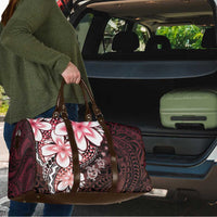 Polynesia Romantic Valentine Travel Bag Sea Turtle Couple With Red Gradient Plumeria LT05 - Polynesian Pride