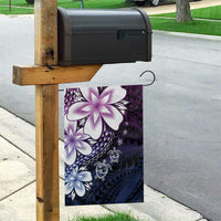 Polynesia Romantic Valentine Garden Flag Sea Turtle Couple With Purple Gradient Plumeria LT05 - Polynesian Pride