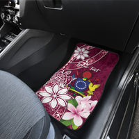 Personalised Cook Island Mangaia Gospel Day Car Mats Floral Tribal Pattern LT05 - Polynesian Pride