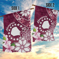 Cook Island Mangaia Gospel Day Garden Flag Floral Tribal Pattern LT05 - Polynesian Pride