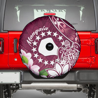 Cook Island Mangaia Gospel Day Spare Tire Cover Floral Tribal Pattern LT05 - Polynesian Pride