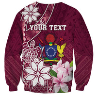 Personalised Cook Island Mangaia Gospel Day Sweatshirt Floral Tribal Pattern LT05 - Polynesian Pride