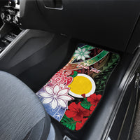 Personalised Vanuatu Shefa Day Car Mats Floral Pattern LT05 - Polynesian Pride